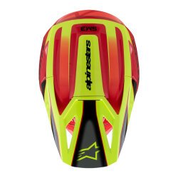 Alpinestars SM3 Youth Fray Off-Road Çocuk Genç Motosiklet Kaskı Kırmızı / Sarı - 7
