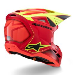 Alpinestars SM3 Youth Fray Off-Road Çocuk Genç Motosiklet Kaskı Kırmızı / Sarı - 2