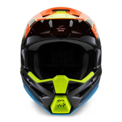 Alpinestars SM3 Youth Fray Off-Road Çocuk Genç Motosiklet Kaskı Siyah / Mavi / Oranj - 5
