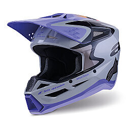 Alpinestars SM3 Youth Jettson Off-Road Çocuk Genç Motosiklet Kaskı Gri / Mavi - Alpinestars