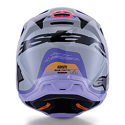 Alpinestars SM3 Youth Jettson Off-Road Çocuk Genç Motosiklet Kaskı Gri / Mavi - 6