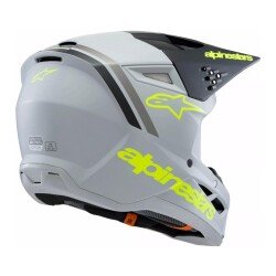 Alpinestars SM3 Youth Radium Off-Road Çocuk Genç Motosiklet Kaskı Gri / Siyah / Sarı - Alpinestars (1)