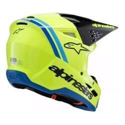 Alpinestars SM3 Youth Radium Off-Road Çocuk Genç Motosiklet Kaskı Sarı / Siyah / Mavi - Alpinestars (1)