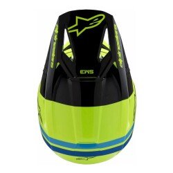 Alpinestars SM3 Youth Radium Off-Road Çocuk Genç Motosiklet Kaskı Sarı / Siyah / Mavi - 5