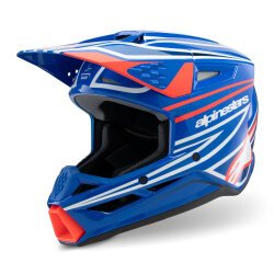 Alpinestars SM3 Youth Wurx Off-Road Çocuk Genç Motosiklet Kaskı Mavi / Beyaz / Kırmızı - 1