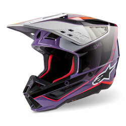 Alpinestars SM5 Sail Off-Road Kaskı Mor / Siyah / Gri - Alpinestars