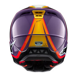 Alpinestars SM5 Sail Off-Road Kaskı Mor / Siyah / Gri - 6