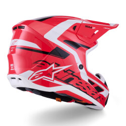Alpinestars S-M7 Deed Off-Road Kaskı Kırmızı / Beyaz / Siyah - Alpinestars (1)