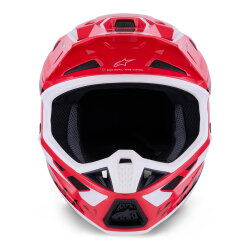 Alpinestars S-M7 Deed Off-Road Kaskı Kırmızı / Beyaz / Siyah - 3