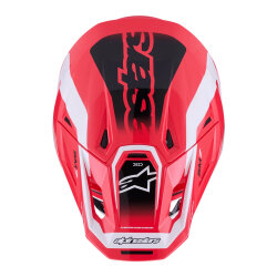 Alpinestars S-M7 Deed Off-Road Kaskı Kırmızı / Beyaz / Siyah - 7