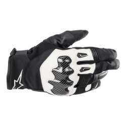 Alpinestars SMX-1 DryStar Korumalı Motosiklet Eldiveni Siyah / Beyaz - Alpinestars