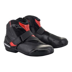 Alpinestars SMX-1 R V2 VENTED Korumalı Motosiklet Botu Siyah / Kırmızı - Alpinestars