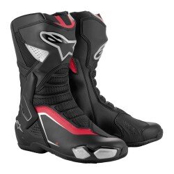 Alpinestars SMX-6 V3 Korumalı Motosiklet Botu Siyah / Gümüş / Kırmızı 