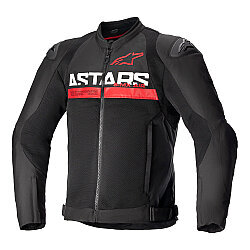 Alpinestars SMX Air Korumalı Motosiklet Montu Siyah / Beyaz / Kırmızı - Alpinestars