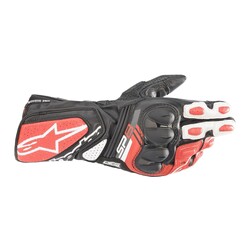 Alpinestars SP-8 V3 Korumalı Motosiklet Eldiveni Siyah / Beyaz / Kırmızı - 1