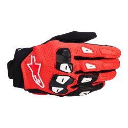 Alpinestars SP X 7 Korumalı Motosiklet Eldiveni Siyah / Kırmızı / Beyaz - 1