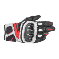 Alpinestars SP X Air Carbon V2 Korumalı Motosiklet Eldiveni Siyah / Beyaz / Kırmızı - Alpinestars