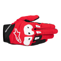 Alpinestars SP X1 Korumalı Motosiklet Eldiveni Kırmızı / Beyaz / Siyah - 1