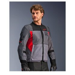 Alpinestars ST-2 Air Korumalı Motosiklet Montu Gri / Kırmızı / Siyah - 2