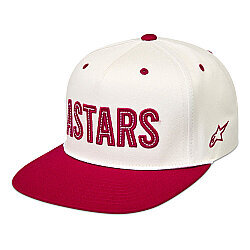 Alpinestars Stadium Snapback Şapka Beyaz / Kırmızı - Alpinestars