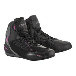 Alpinestars Stella Faster-3 DS Korumalı Kadın Motosiklet Botu Siyah / Gri / Fuşya - 1
