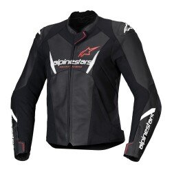 Alpinestars Stella Faster V3 Deri Korumalı Kadın Motosiklet Montu Siyah / Beyaz / Pembe 