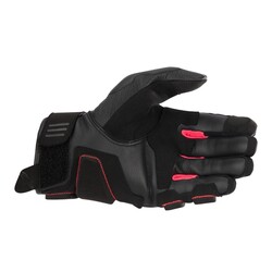 Alpinestars Stella Phenom Deri Korumalı Kadın Motosiklet Eldiveni Siyah / Kırmızı - Alpinestars