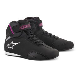 Alpinestars Stella Sektor Korumalı Kadın Motosiklet Botu Siyah / Fuşya - 1