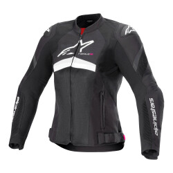 Alpinestars Stella T-GP Plus R V4 Airflow Korumalı Kadın Motosiklet Montu Siyah / Beyaz - 1