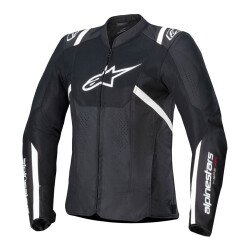 Alpinestars Stella T-SPS Air V2 Korumalı Kadın Motosiklet Montu Siyah / Beyaz - 1