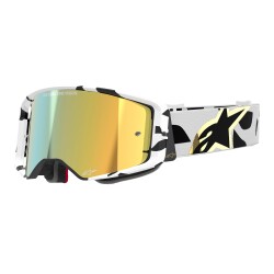 Alpinestars Supertech Corp Goggle Kross Gözlüğü Beyaz / Altın - Alpinestars
