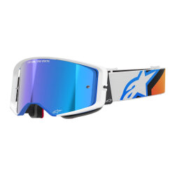Alpinestars Supertech Corp Goggle Kross Gözlüğü Mavi / Beyaz 
