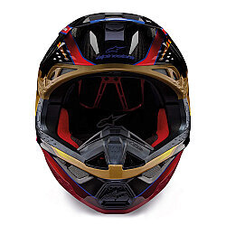 Alpinestars Supertech M10 Era Off-Road Kaskı Kırmızı / Altın - 5