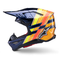 Alpinestars Supertech M10 TLD 25 Limited Off-Road Kaskı Mavi/Oranj - 5