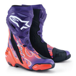 Alpinestars Supertech R Limited Edition Flyte Vented Korumalı Motosiklet Botu Mor - Alpinestars