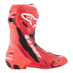 Alpinestars Supertech R Vented Korumalı Spor Motosiklet Botu Kırmızı - 2