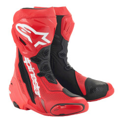 Alpinestars Supertech R Vented Korumalı Spor Motosiklet Botu Kırmızı 