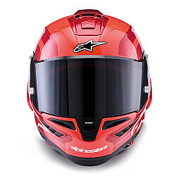 Alpinestars Supertech R10 Carbon Arius Spor Motosiklet Kaskı Siyah / Beyaz / Kırmızı - 5