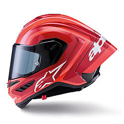 Alpinestars Supertech R10 Carbon Arius Spor Motosiklet Kaskı Siyah / Beyaz / Kırmızı - 3