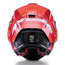 Alpinestars Supertech R10 Carbon Arius Spor Motosiklet Kaskı Siyah / Beyaz / Kırmızı - 6