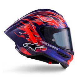 Alpinestars Supertech R10 Carbon Flyte Spor Motosiklet Kaskı Kırmızı / Siyah - 4