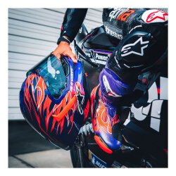 Alpinestars Supertech R10 Carbon Flyte Spor Motosiklet Kaskı Kırmızı / Siyah - 11