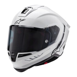 Alpinestars Supertech R10 Carbon Spor Motosiklet Kaskı Beyaz / Siyah - Alpinestars