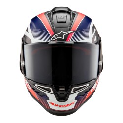 Alpinestars Supertech R10 Carbon Team Spor Motosiklet Kaskı Mat Siyah / Kırmızı / Beyaz - Alpinestars