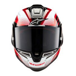 Alpinestars Supertech R10 Carbon Team Spor Motosiklet Kaskı Siyah / Kırmızı / Beyaz - Alpinestars