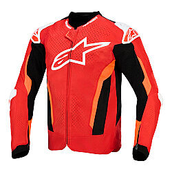 Alpinestars T-GP Air Korumalı Motosiklet Montu Kırmızı / Beyaz / Siyah - Alpinestars