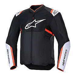 Alpinestars T-SPS Air V2 Korumalı Motosiklet Montu Siyah / Beyaz / Kırmızı - Alpinestars