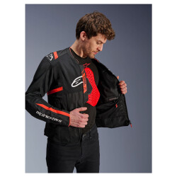 Alpinestars T-SPS Air V2 Korumalı Motosiklet Montu Siyah / Kırmızı - 5