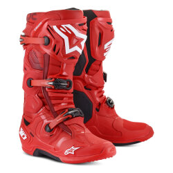 Alpinestars TECH 10 Kros Motosiklet Botu Kırmızı 
