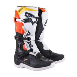Alpinestars TECH 3 Kros Motosiklet Botu Siyah / Beyaz / Kırmızı 